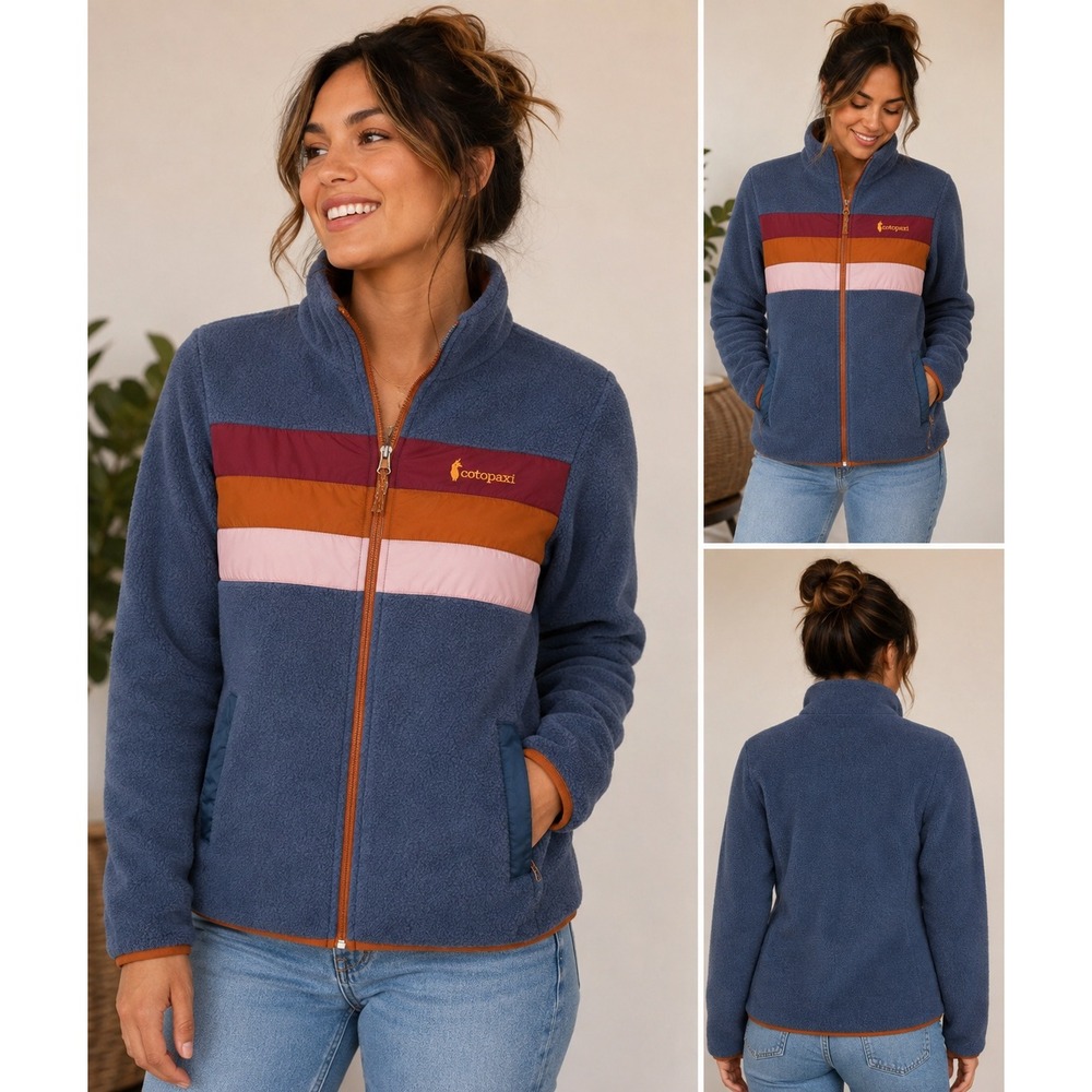 Cotopaxi Teca Fleece Full-Zip Jacket Blue Multi Women Medium